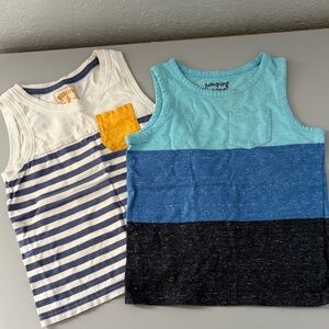 Jumping Beans Kids Tank Tops - Blue, Yellow, White